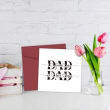 1 张“我爱你父亲”卡片，送给爸爸的可爱父亲节贺卡，送给儿子和女儿的令人印象深刻的父亲礼物，我父亲的赞美卡片 - 彩色 - 查看 5