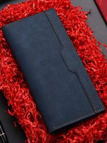 1 chiếc ví nam có nhiều ngăn đựng thẻ, ví gấp dài đơn giản và thời trang, thiết kế siêu mỏng, dung tích lớn, phù hợp cho thanh thiếu niên, thường ngày ngoài trời, thể thao, du lịch, kỳ nghỉ, quà tặng tốt nghiệp, phụ kiện trang phục sinh nhật, trang trọng/công việc, ý tưởng trang trọng cho ngày lễ tình nhân - Nhiều màu - Xem 6