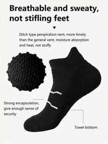 Unisex Professional Sports Socks, Outdoor Cycling Running Basketball Short Tube Terry Cushioned Anti-Slip Sports Ankle Socks, Comfortable Breathable