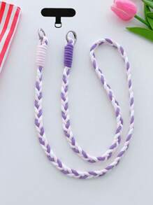 1 Stück bunte Handyhalter - lange Handyhalter-Anhänger, süßes Design, angenehmer Tragekomfort, Zufällige Farbe Metallkarabiner, ein Geschenk für Mutter, Familie, Freunde, Geburtstag, Urlaubshandy-Charm, Handykette