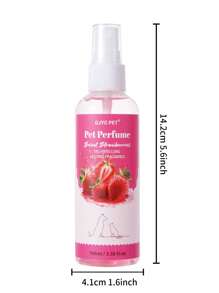 GJYC PET Pet Perfume Sweet Strawberries 3.38 Fl.Oz - Long-Lasting Fragrance For Dogs & Cats, Delicate Strawberry Scent, Gentle Formula For All Breeds, Keeps Your Pet Smelling Fresh & Clean