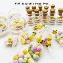 迷你马卡龙装饰罐、娃娃屋微型食物游戏场景装饰、娃娃屋装饰、家居装饰、生日和节日礼物 - 彩色 - 查看 1
