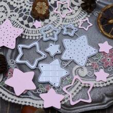 New Arrivals Cute Star Metal Die Cuts For Scrapbooking, Stars Die Cutting For Card Making And Photo Album, DIY Handmade Paper Crafts - Silver - View 6