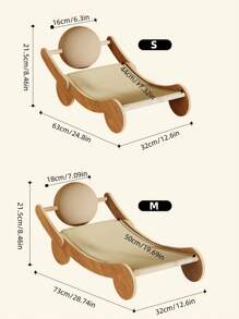 1 pieza Poste rascador para gatos 2 en 1, nido para gatos, bola vertical de sisal sin desprendimiento, marco para escalar gatos, juguetes para gatos, adecuado para proteger muebles, sofás y alfombras de interiores, regalo navideño