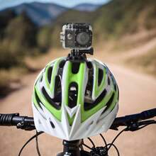 Appareil photo numérique étanche certifié IPX8 [sans carte TF], en matière plastique avec accessoires pour la natation, le surf, la plongée et le cyclisme.