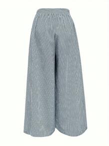 Front Button Pocket Casual Wide Leg Pants, Music Festival High Waisted Swimsuit, Women Summer Vacation Outfits, Modest