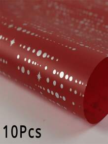 10 Piezas Papel de envolver con diseño de flor de meteoro, papel mate, papel de seda DIY para ramos de flores hechos a mano, materiales florales para tienda de flores - Multicolor - Ver 9