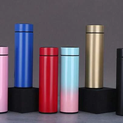 1个双层真空保温茶杯，不锈钢材质，创意真空保温，防漏便携不锈钢咖啡杯，车载办公便携杯，多种颜色可选，保温保冷，适合夏季和冬季使用，节日庆典、学校用品、毕业礼物，登山露营时可提供冷热饮品，也可作为礼品赠送。
