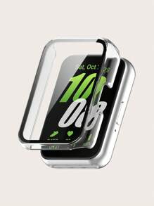 1 pieza Carcasa protectora de unicolor compatible con Samsung Galaxy Fit 3, carcasa dura de cobertura total - Galaxy Fit 3 - Ver 13