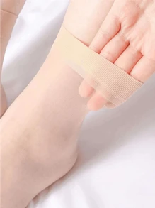 20 Pairs Solid Color Crew Socks, Casual Wear For Daily Life And Home - Multicolor - View 4