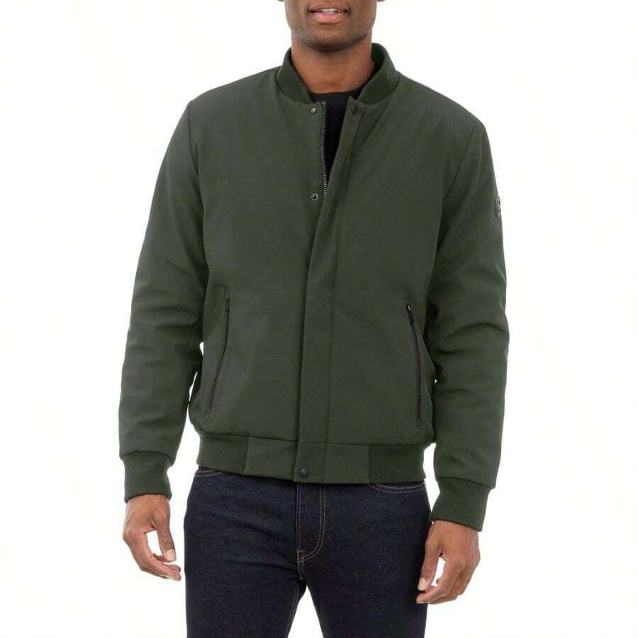Michael Kors Earlston Bomber Jacket |  | Men Sports Jackets - 橄欖 - 查看 1