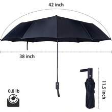 NPCQUN Travel Essentials - Paraguas resistente al viento, compacto, plegable, automático, fuerte y portátil, resistente al viento, plegable pequeño paraguas para lluvia - Flor amarillo - Ver 6