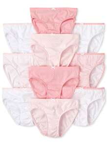 The Children's PLACE Girls Underwear 10-Pack Pink Bow Stripe Polka Dot - 花瓣 - 查看 1