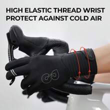GOLOVEJOY 1 Pair GOLOVEJOY Autumn/Winter Cycling Gloves For Men & Women, Outdoor Sports Road Bicycle Anti-Slip Thermal Gloves