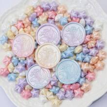 100 件彩色星形封蜡珠，蜡印封蜡珠适用于 DIY 装饰信封、结婚请柬、卡片、明信片、礼品包装、工艺品、剪贴簿 - 彩色 - 查看 6