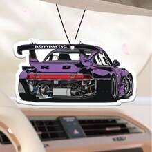 Racing Rearview Mirror Decor - Car Air Freshener - Long-Lasting Fragrance, Keeps Car Interior Fresh And Pleasant, Ideal Gift, Car Vent, Ocean Scent Diffuser, Car Fragrance Diffuser, Natural Essential Oils, Cartoon Design, Suitable For Rearview Mirror, Car Hanging Ornament - Cartoon Style Air Freshener Bottle, Long-Lasting Fragrance, Car Deodorizer