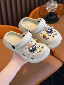 Süße Cartoon Jungen & Mädchen Sandalen, rutschfeste Innen- und Außentagestragen atmungsaktive Cartoon Clogs für Kinder, Sommer