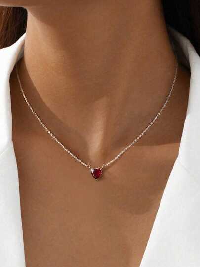 1 Set Set de Dragoste din Zirconiu, Cu Cercei, Colier, Bijuterii De Dama din Argint Sterling 925, Superbe Si Elegante, Potrivite Pentru Intalniri Si Participarea la petreceri pentru a le purta, Pot fi Dăruite celor dragi