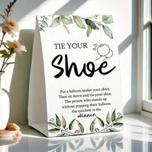 50 个鞋带游戏图标婴儿送礼会标牌、49 个粉色乳胶气球和 1 个标牌、有趣的派对游戏装饰（其他儿童派对装饰） - 彩色 - 查看 5