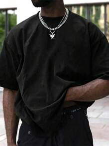 Personalized Men's T-Shirt, Custom Photo Print Tee, Pet Shirt, Retro 90s Pattern Shirt, Bootleg Dog Shirt, Custom Bootleg Rap Dog T-Shirt, 90s Bootleg Tee, Customized Bootleg T-Shirt, Gift For Husband/Boyfriend, Valentine's Day Gift Ornamental,Dawg Stylish,Fashion,Hipster,Contracted,Easy Costume,Modest Fashion,Minimal Chic,Casual Custom,Unique,Personalized Ideal Gifts For Him Family,Boyfriend,Friends, For Anniversaries,For Birthdays,For Holiday/Vacation,Easy Comfort,Pranks, Surprise Gifts - Black - View 4