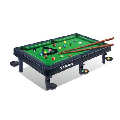 Kids Mini Indoor Pool Table Game, Tabletop Billiard Game For Boys And Girls, Family Entertainment Toy Gift (Random Table Style)