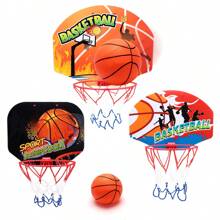 Indoor & Outdoor Hanging Basketball Hoop Set, Family Interactive Play, Boys & Girls Basketball Toy, Suitable For 3+ Years Old, Christmas/Halloween/Birthday Gift