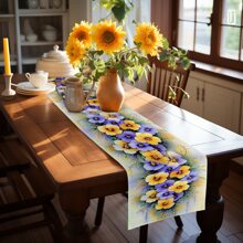 1 pieza, nueva decoración de mesa con tema de flores y plantas para primavera/verano, decoración de mesa con flores y plantas de verano, decoración de mesa para bar, decoración de ambiente para restaurante, individual de mesa para interior/exterior y regalo para decoración de hogar