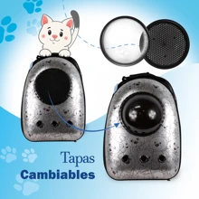 Mochila Transportadora Para Perros Gatos Mascotas Back Pack Encantador Domo