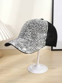 1 pieza/2 piezas Gorra de béisbol unisex con todo el cristal de estética Y2K: imprescindible para la calle y el día a día - Multicolor - Ver 4