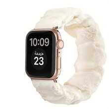 1pc Customized High-End Fabric, Advanced Printing Craftsmanship, Soft & Skin-Friendly. Compatible With Apple Watch Bands 38mm/40mm/41mm/42mm/44mm/45mm/49mm, Cute Printed Elastic Single Loop Band For Women Apple Watch Series 8/7/6/5/4/3/2/1 & SE