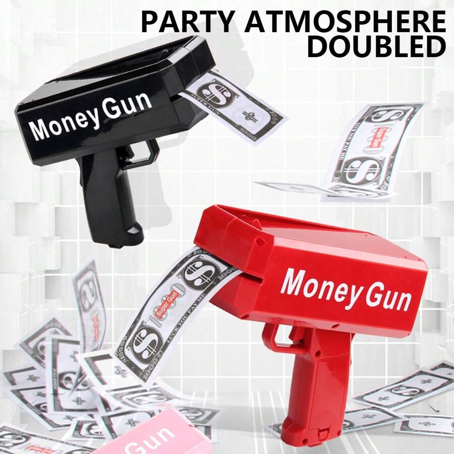 青少年趣味派对钱币喷枪 - 彩色 - 查看 1