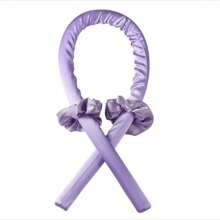 Heatless Curling Rod Headband Silk Curls Ribbon Sleeping Soft Spong Headband Slouchy Hair Curlers Styling Tools For Women Girl, Heatless Hair Curler