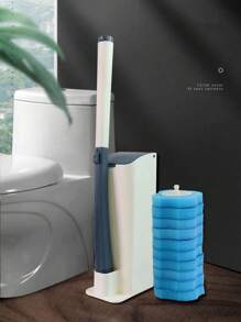 带替换头的一次性马桶刷，浴室清洁全套，壁挂式设计