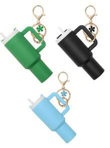 Juego de 1/2/3/5/8 piezas de llavero con mini vaso, lindos encantos con vaso para mujer para bolso, mochila, botella de agua mini - Estilo callejero, multicolor, accesorios del llavero, encantos para bolsos, vasos, 5/3/2/1 llaveros, accesorios para bolsos, encantos para bolsos de mano, caja de almacenamiento de lápiz labial, accesorios para bolsos, llavero de mini vaso, llavero de mini vaso para llavero o bálsamo labial, llavero lindo de vaso