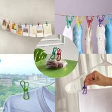 20pcs Chip Bag Clips, Multipurpose For Sealing Food, Paper Racks, Clothing Hangers, Kitchen Bags, Versatile Clothespin (Random Color)