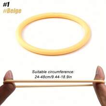 1pc Knee Compression Sleeve, Knee Support Brace - Beige - View 5