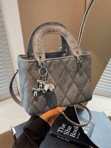 Small And Niche High-End Daifei Handbag For Women 2024 Fashionable New Diamond Grid Handbag, Shoulder Crossbody Bag, Christmas Gift, Travel Party Travel