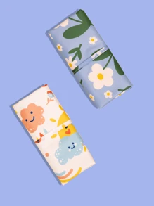 1 件柔软防水婴儿尿布更换垫 - 小巧可洗，是新生儿、男孩和女孩的理想舒适礼物 - 彩色 - 查看 4