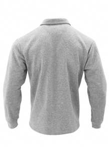 2025 Spring & Autumn Casual Men's Thermal Lined Collared Single Breasted Solid Color Slim Fit Jacket - Light Grey - View 4