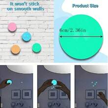 Set de 3 pelotas blandas, elásticas y que brillan en la oscuridad, que se pegan al techo y a las paredes, pelotas con luz intermitente por presión para relajación y alivio del estrés/ansiedad, juguetes ASMR, colores aleatorios