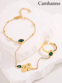 1pc Delicate And Elegant Stainless Steel Delicate Personalized Fashion Jewelry For Any Occasion Jewelry Gifts Holiday Party Birthday Party Wear Couples Daily Street Travel And Comfortable
