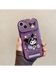 Sanrio Sanrio Cartoon Cute Kuromi Apple Phone Anti Drop And Scratch Protective Cover Apple X To 16PROMAX Case {Mirror With Tearable Protective Film}(Single Phone Case Without Accessories) Waterproof Shockproof Scratch Resistant