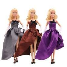 娃娃装扮衣柜娃娃精致可爱的薄纱连衣裙带袖套，适合约会、下午活动（不含娃娃） - 11.5吋娃娃配件 - 查看 1