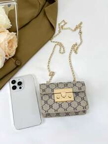 1pc Pu 时尚复古迷你时尚硬币小方包，百搭小众设计时尚单肩斜挎包，舒适的肩带，顺滑的长款，百搭不挑剔，适合日常外出、游玩、上学、通勤使用，是送给朋友的完美礼物 - 迷你方包 - 查看 9