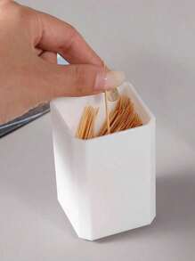 1 件创意牙签筒，家居装饰，客厅，酒店，KTV，咖啡厅桌，便携式牙签盒，牙签容器，厨房，餐厅