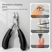 1 pieza Juego de cortaúñas profesional para uñas gruesas, herramienta para uñas encarnadas, cortador lateral, tijeras de manicura y pedicura, suministros para uñas, herramientas para uñas, herramientas de arte de uñas, de vuelta a la escuela, uñas, herramientas para uñas postizas, herramientas de manicura y pedicura