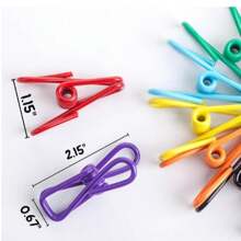 20pcs Chip Bag Clips, Multipurpose For Sealing Food, Paper Racks, Clothing Hangers, Kitchen Bags, Versatile Clothespin (Random Color)