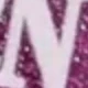 Glitter Letter Badge Scroll