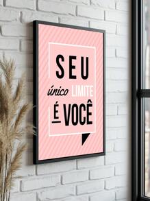 Quadros Decorativos Seu Único limite e voce  – Quadro Ideal para Sala de Estar, Escritório, Hall de Entrada,
