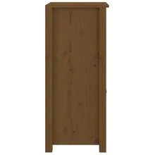 Buffet marron miel 40x35x80 cm bois de pin massif